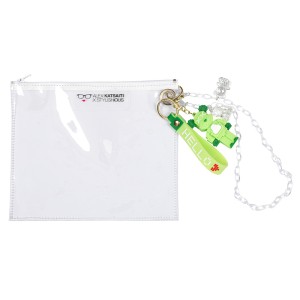 ΤΣΑΝΤΑΚΙ - ΠΟΡΤΟΦΟΛΙ ΔΙΑΦΑΝΟ ΜΕ ΑΝΟΙΓΟΜΕΝΟ ΜΕΤΑΛΛΙΚΟ ΚΡΙΚΟ,ΧΡΩΜΑΤΙΣΤΟ ΦΕΡΜΟΥΑΡ,ΑΛΥΣΙΔΑΚΙ & ΜΠΡΕΛΟΚ "ALEX KATSAITI X STYLISHIOUS"