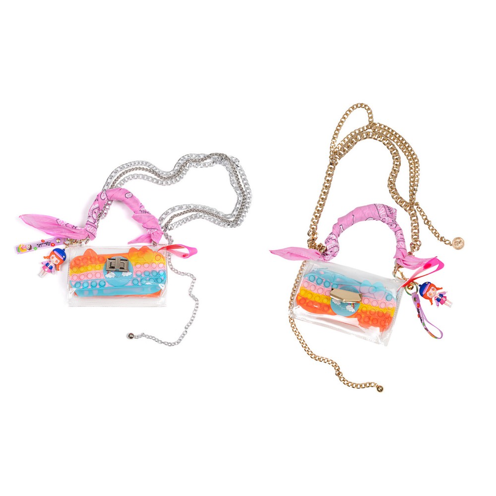 ΤΣΑΝΤΑΚΙ ΔΙΑΦΑΝΟ ΜΕ ΧΡΥΣΗ 'Η ΑΣΗΜΙ ΤΡΙΠΛΗ ΑΛΥΣΙΔΑ ΓΙΑ ΤΟΝ ΩΜΟ, ΜΠΡΕΛΟΚ, ΠΟΡΤΟΦΟΛΑΚΙ POP IT, ΜΑΝΤΙΛΙ & ΘΗΛΑΚΙΑ ΓΙΑ ΝΑ ΜΠΑΙΝΕΙ ΣΤΗΝ ΖΩΝΗ "ALEX KATSAITI X STYLISHIOUS"