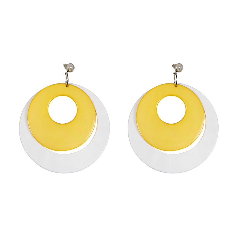 ΣΚΟΥΛΑΡΙΚΙΑ ΔΙΠΛΟΙ ΚΡΙΚΟΙ ΠΛΑΣΤΙΚΟΙ ΣΕ ΛΕΥΚΟ & ΚΙΤΡΙΝΟ “ALEX KATSAITI X STYLISHIOUS”