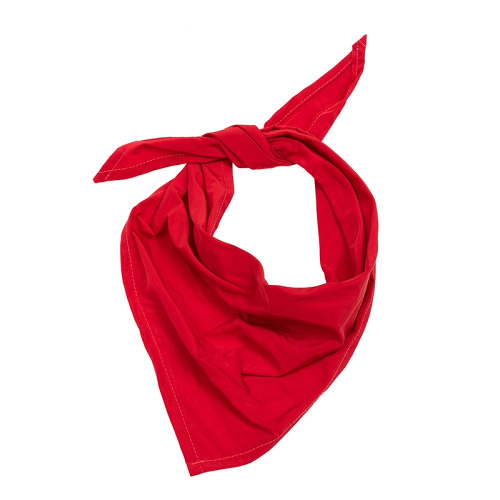 MANTHΛΙ TΡΙΓΩΝΙΚΟ ΚΟΚΚΙΝΟ ΑΠΟ TAΦΤΑ "ALEX KATSAITI X STYLISHIOUS"