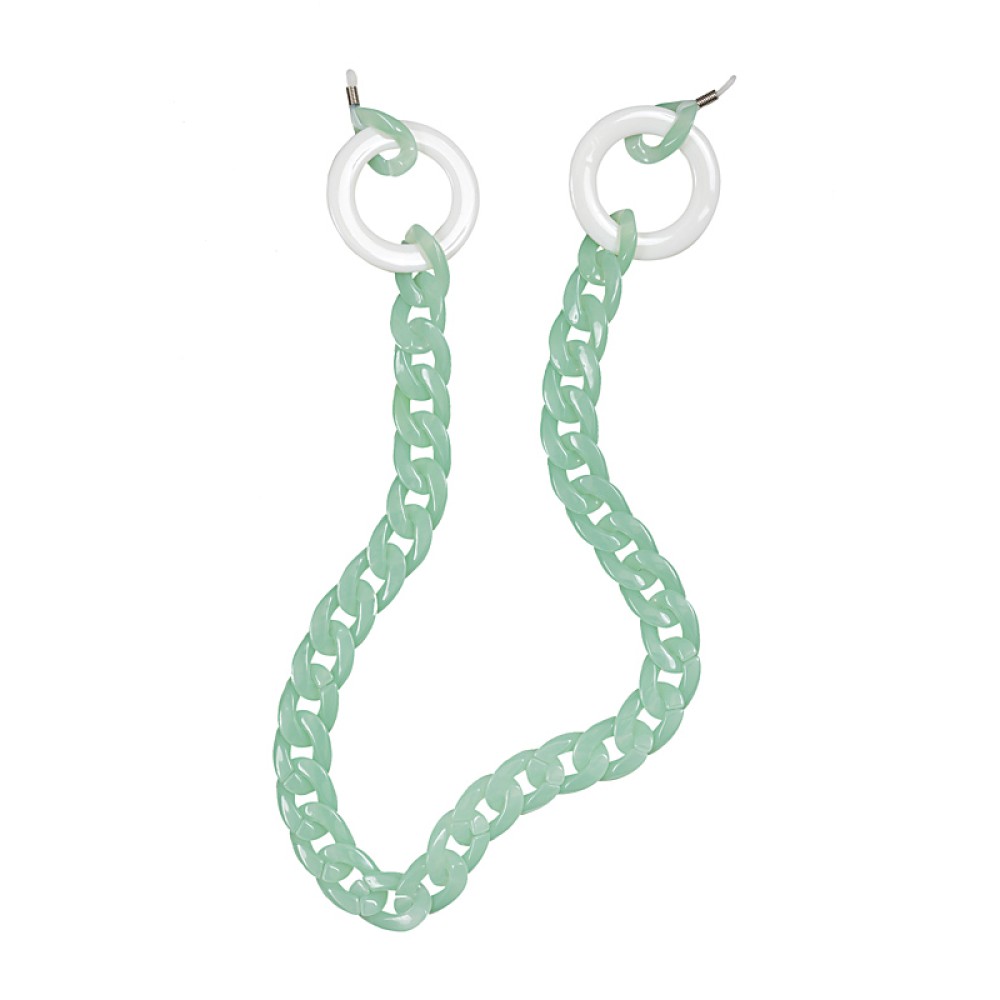 ΑΛΥΣΙΔΑ ΓΥΑΛΙΩΝ & ΜΑΣΚΑΣ ΣΕ ΑΠΟΧΡΩΣΗ ΜΕΝΤΑΣ ΜΕ ΛΕΥΚΟΥΣ ΚΡΙΚΟΥΣ “ALEX KATSAITI x STYLISHIOUS”