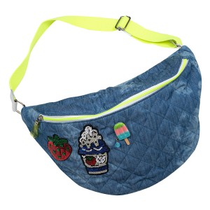 ΤΣΑΝΤΑ CROSS BODY / BELT BAG TZΙN KAΠITONE ΜΕ ΦΛΟΥΟ ΦΕΡΜΟΥΑΡ ΚΑΙ KENTHMΑΤΑ "ALEX KATSAITI X STYLISHIOUS"