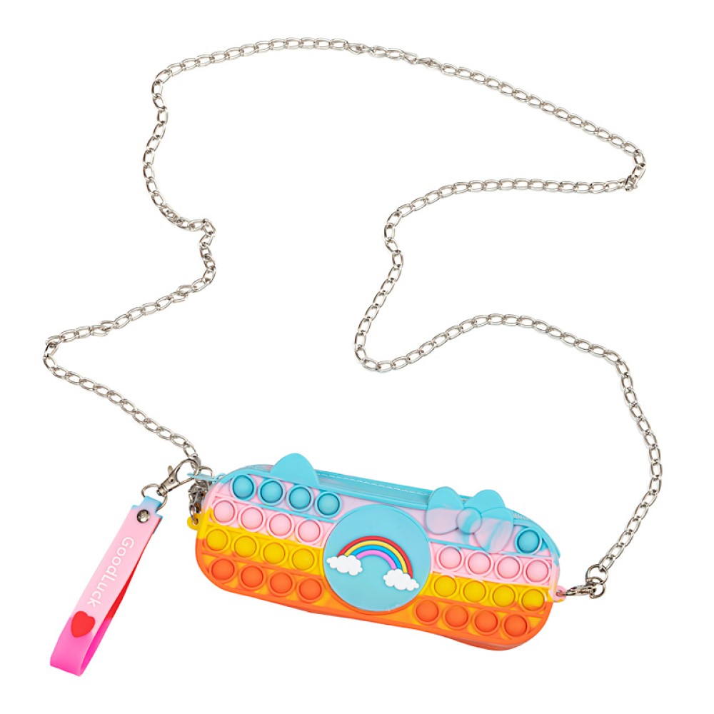 ΤΣΑΝΤΑΚΙ ΡΟΡ ΙΤ- ΑΠΟ ΜΑΛΑΚΟ ΚΑΟΥΤΣΟΥΚ OΥΡΑΝΙΟ ΤΟΞΟ & ΑΣΗΜΙ ΑΛΥΣΙΔΑ "STYLISHIOUS COLLECTION"