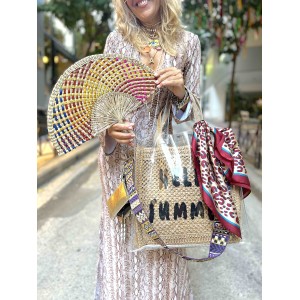 ΤΣΑΝΤΑ ΔΙΑΦΑΝΗ, ΤΕΤΡΑΓΩΝΗ ΑΠΟ PVC ΜΕ ΕΣΩΤΕΡΙΚΗ ΠΛΕΧΤΗ ΤΣΑΝΤΑ, ΒΕΝΤΑΛΙΑ, ΑΛΥΣΙΔΕΣ, ΙΜΑΝΤΑ & ΜΠΡΕΛΟΚ "ALEX KATSAITI X STYLISHIOUS"