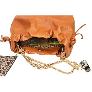 ΤΣΑΝΤΑ ΤΑΜΠΑ ΔΕΡΜΑTINH, ΧΕΙΡΟΠΟΙΗΤΗ ΜΕ ΕΠΕΝΔΥΣΗ ΛΕΟΠΑΡ, ΧΡΥΣΕΣ ΑΛΥΣΙΔΕΣ & ΜΠΡΕΛΟΚ "ALEX KATSAITI X STYLISHIOUS"