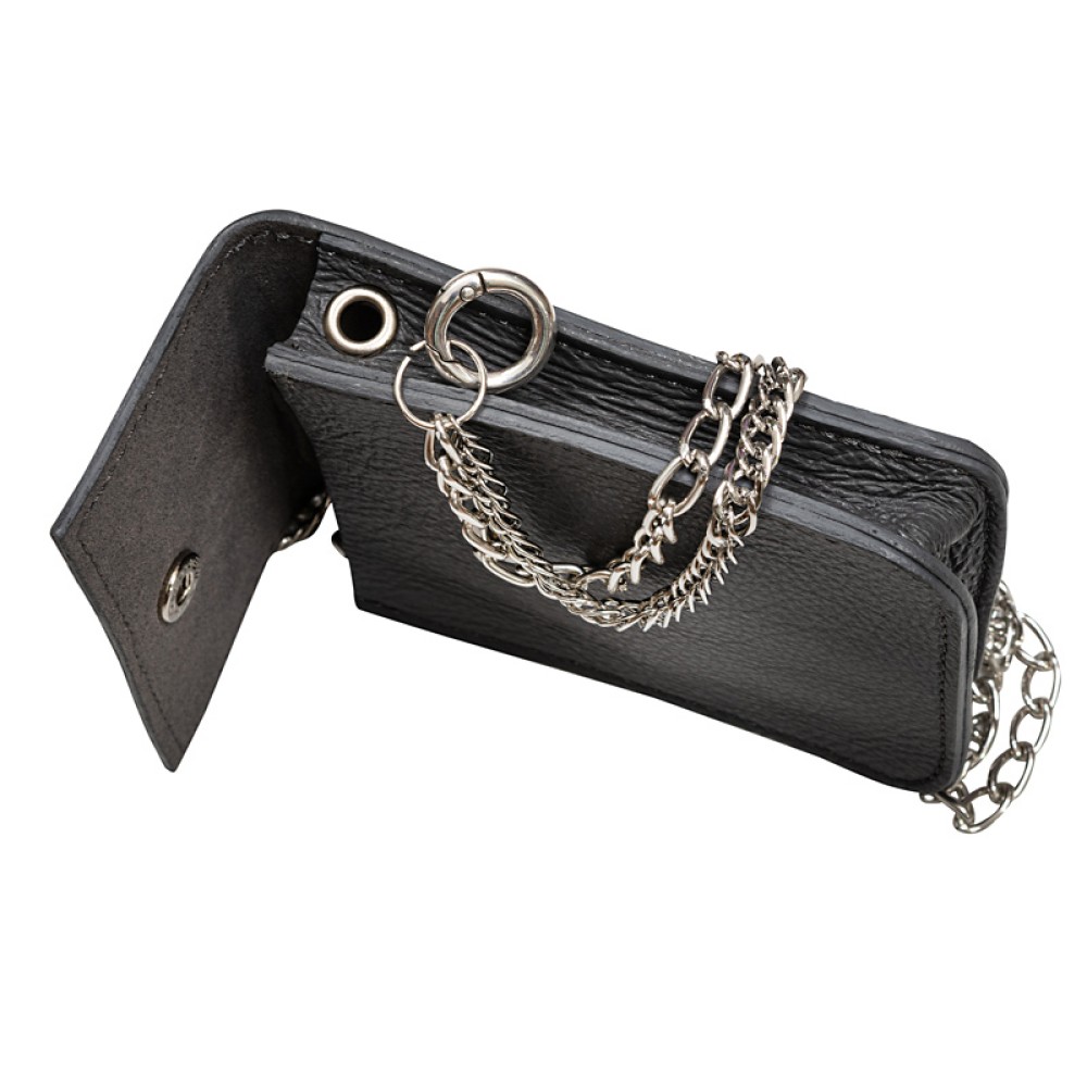 TΣΑΝΤΑΚΙ - ΠΟΡΤΟΦΟΛΑΚΙ ΜΕ ΑΠΟΣΠΩΜΕΝΗ ΔΙΠΛΗ ΑΛΥΣΙΔΑ & ΓΑΝΤΖΟ ΣΕ ΓΚΡΙ ΔΕΡΜΑ & ΣΕ ΜΑΥΡΟ ΤΥΠΟΥ ΚΡΟΚΟ "ALEX KATSAITI X STYLISHIOUS"