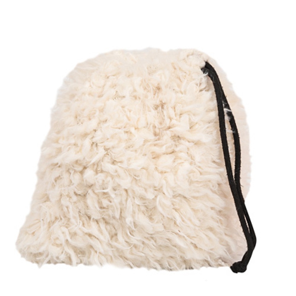 ΠΟΥΓΚΙA ΓΟΥΝΙΝΑ ΑΠΟ ΛΕΥΚΗ ΟΙΚΟΛΟΓΙΚΗ ΓΟΥΝΑ ΤΥΠΟΥ ΠΡΟBΑΤΟ H ΡΟΖ FLEECE "ALEX KATSAITI X STYLISHIOUS"