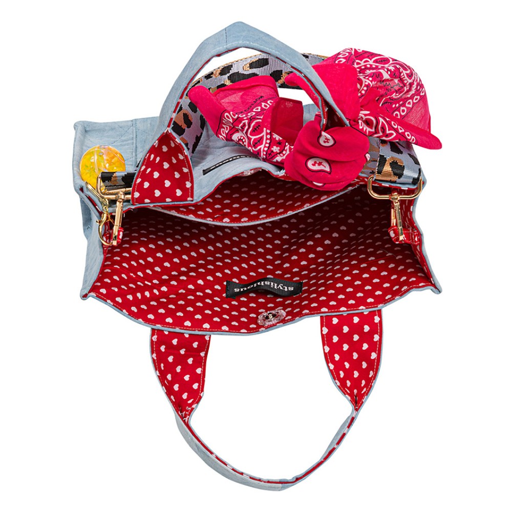 ΤΣΑΝΤΑ ΤΖHΝ ΚΑΠΙΤΟΝΕ ΜΕ ΙΜΑΝΤΑ, ΜΑΝΤΗΛΙ, ΜΠΡΕΛΟΚ & ΕΠΕΝΔΥΣΗ ΜΕ ΚΑΡΔΙΕΣ Ή ΠΟΥΑ "ALEXKATSAITI X STYLISHIOUS"