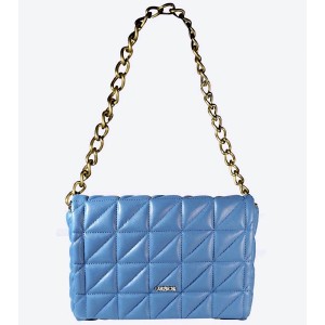 ΤΣΑΝΤΑ ΚΑΠΙΤΟΝΕ ΣΕ ΜΠΛΕ - ΡΑΦ ΜΕ ΧΡΥΣΗ ΑΛΥΣΙΔΑ "STYLISHIOUS COLLECTION"