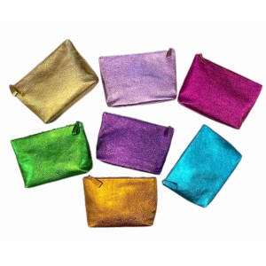 BAG -TOTE- CLEAR WITH GOLD CHAIN,METALLIC LARGE POUCH & KEYRING "ALEX KATSAITI X STYLISHIOUS"