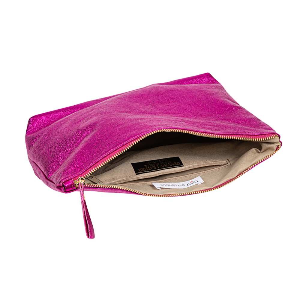 ΤΣΑΝΤΑΚΙΑ LARGE ΔΕΡΜΑTINA ΣΕ ΔΙΑΦΟΡΑ ΜΕΤΑΛΛΙΚΑ ΧΡΩΜΑΤΑ  "ALEX KATSAITI X STYLISHIOUS"