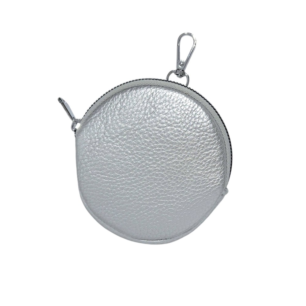 ΠΟΡΤΟΦΟΛAKI ΣΤΡΟΓΓΥΛΟ ΣΕ ΛΕΥΚΟ, ΜΠΕΖ, ΠΟΡΤΟΚΑΛI, ΜΑΥΡΟ, ΑΣΗΜΙ,XAKI & ΜΕ ΜΑΤΙ ΚΑΙ ΜΕΤΑΛΛΙΚΟ "INOX" ΓΑΝΤΖO "ALEX KATSAITI X STYLISHIOUS"