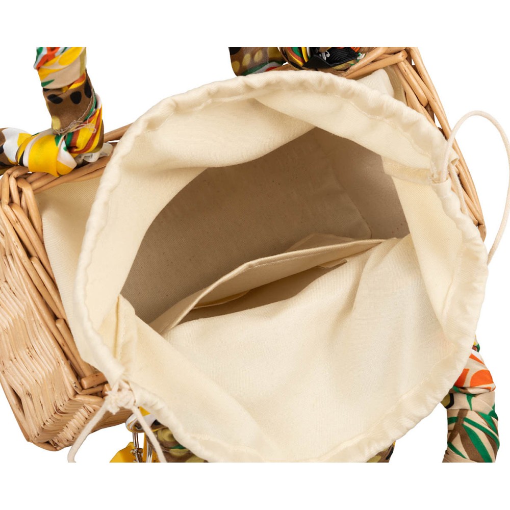 ΤΣΑΝΤΑ - ΚΑΛΑΘΑΚΙ, ΨΑΘΙΝΟ ΠΛΕΧΤΟ ΚΑΦΕ Ή ΜΠΕΖ ΜΕ ΜΑΝΤΗΛΙΑ ΚΑΙ ΜΠΡΕΛΟΚ "STYLISHIOUS COLLECTIOΝ"