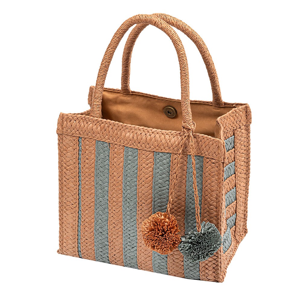 TΣΑΝΤΑ ΔΙΑΦΑΝΗ, ΑΔΙΑΒΡΟΧΗ ΑΠΟ PVC ΜΕ ΕΣΩΤΕΡΙΚΗ ΨΑΘΙΝΗ ΤΣΑΝΤΑ, ΣΑΤΕΝ ΜΑΝΤΗΛΙ, ΑΛΥΣΙΔΕΣ & ΜΠΡΕΛΟΚ "ALEX KATSAITI X STYLISHIOUS