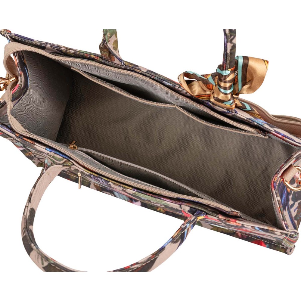 ΤΣΑΝΤΑ ΔΙΑΦΑΝΗ & AΔΙΑΒΡΟΧΗ, ΜΕΣΑΙΟ ΜΕΓΕΘΟΣ ΜΕ ΕΣΩΤΕΡΙΚΗ ΤΣΑΝΤΑ ΥΦΑΣΜΑΤΙΝΗ ΕΜΠΡΙΜΕ 'ΦΡΙΝΤΑ" ΜΕ ΑΣΗΜΙ ΑΛΥΣΙΔΕΣ ''ΑLEX KATSAITI X STYLISHIOUS''