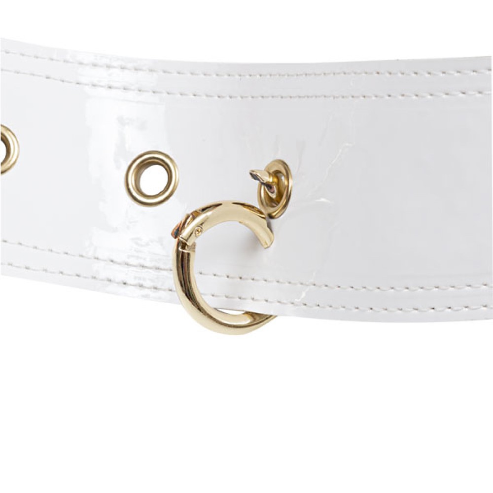 ΖΩΝΗ ΛΕΥΚΗ ΦΑΡΔΙΑ ME MYTH ΑΠΟ ΛΕΥΚΟ ΓΥΑΛΙΣΤΕΡΟ ΤΥΠΟΔΕΡΜΑ, ΜΕ ΧΡΥΣΗ ΑΛΥΣΙΔΑ & ΑΝΟΙΓΟΜΕΝΟΥΣ ΚΡΙΚΟΥΣ ΓΙΑ ΑΥΞΟΜΕΙΩΣΗ “ALEX KATSAITI x STYLISHIOUS”