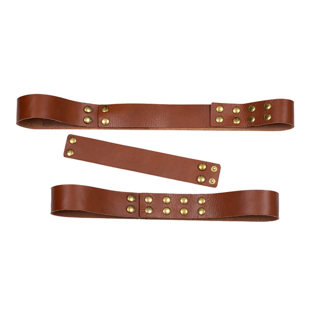 ΖΩΝΗ ΜΑΥΡH ΑΠΟ ΔΕΡΜΑΤΙΝΗ ΣΕ ΜΑΥΡΟ ΓΥΑΛΙΣΤΕΡΟ ΒΙΝΥΛ Η ΤΑΜΠΑ ΜΕ ΜΕΤΑΛΛΙΚΑ ΚΟΥΜΠΩΜΑΤΑ "ALEX ΚΑTSAITI X STYLISHIOUS"