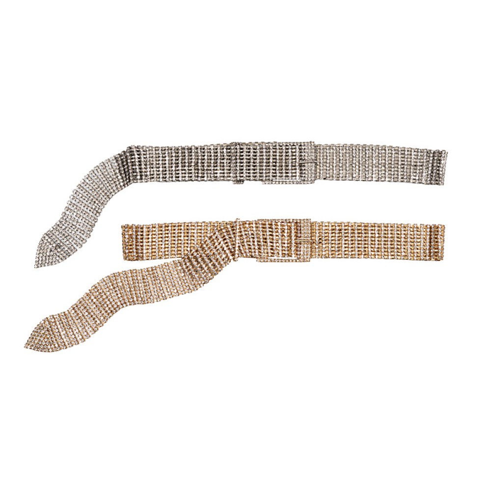 ZΩΝΗ ΜΕ ΣΤΡΑΣ METAΛΛΙΚΗ ΣΕ ΑΣΗΜΙ Η ΧΡΥΣΟ "ALEX KATSAITI X STYLISHIOUS"