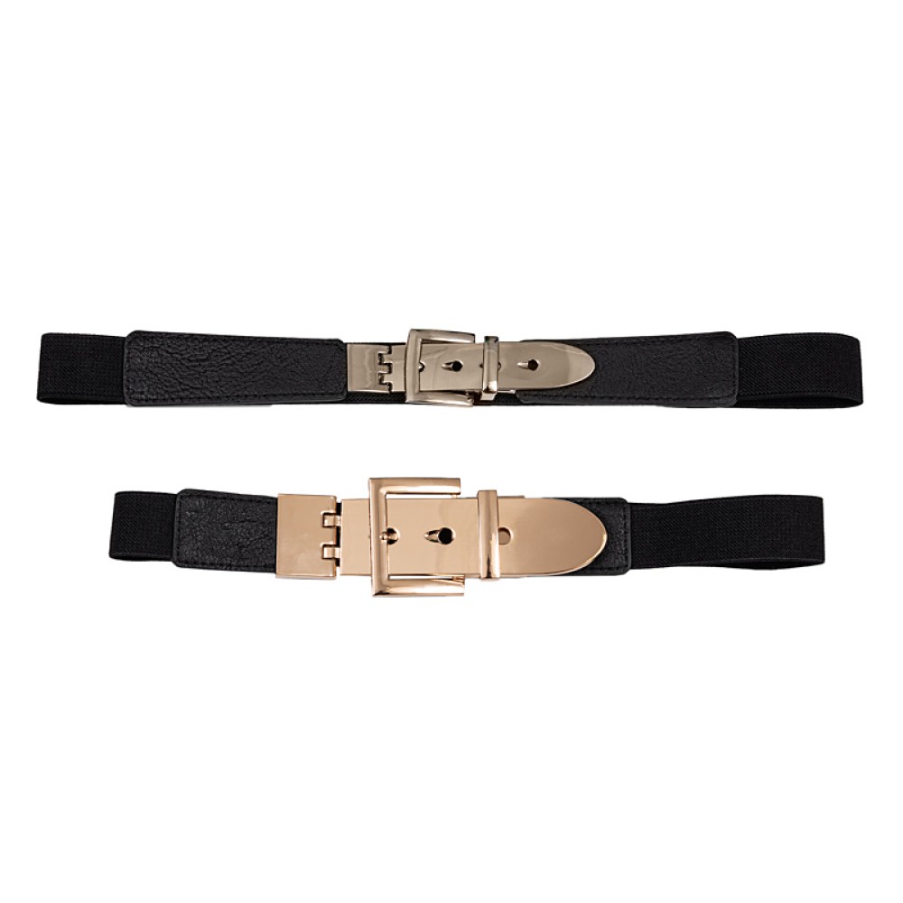 ΖΩΝΗ ΕΛΑΣΤΙΚΗ ΜΑΥΡΗ ΣΤΕΝΗ 'H ΦΑΡΔΥΑ ΜΕ ΧΡΥΣΗ  AΓΚΡΑΦΑ  " STYLISHIOUS COLLECTION "