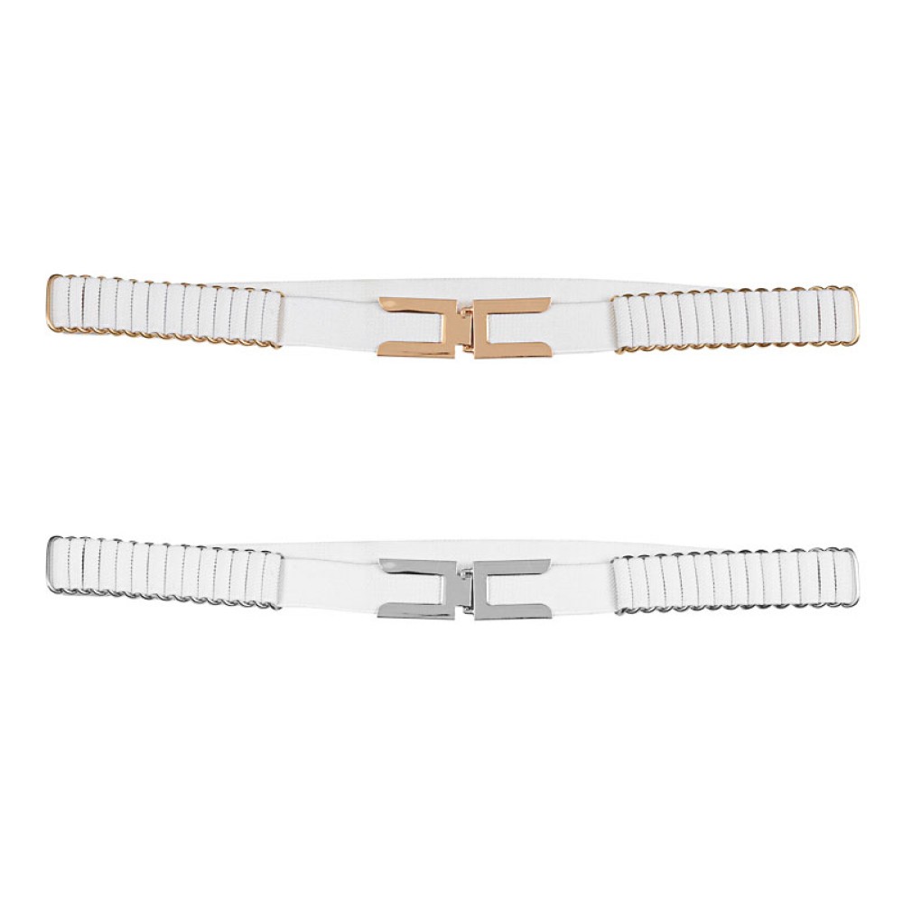 ΖΩΝΗ ΕΛΑΣΤΙΚΗ ΛΙΛΑ -ΓΚΡΙ ΑΣΗΜΙ & ΛΕΥΚΗ ΜΕ ΧΡΥΣΗ Ή ΑΣΗΜΙ ΜΕΤΑΛΛΙΚΗ ΕΓΚΡΑΦΑ "STYLISHIOUS COLLECTION" 