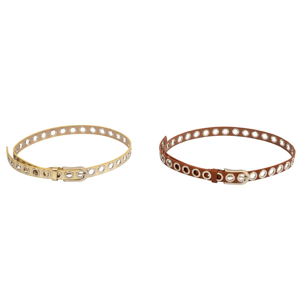 ΖΩΝΗ ΤΑΜΠΑ Ή ΧΡΥΣΗ ΜΕ ΑΣΗΜΙ ΤΡΟΥΚΣ & ΜΕΤΑΛΛΙΚΗ EΓΚΡΑΦΑ  "ALEX KATSAITI X STYLISHIOUS"