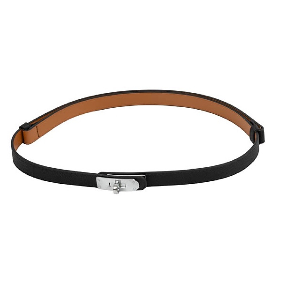 ΖΩΝΗ ΛΕΠΤΗ, ΜΑΥΡΗ ΜΕ ΑΣΗΜΙ ΜΕΤΑΛΛΙΚO ΚΛΕΙΣΙΜΟ ΚΑΙ ΑΥΞΟΜΕΙΩΣΗ "ALEX KATSAITI X STYLISHIOUS"