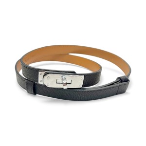 ΖΩΝΗ ΛΕΠΤΗ, ΜΑΥΡΗ ΜΕ ΑΣΗΜΙ ΜΕΤΑΛΛΙΚO ΚΛΕΙΣΙΜΟ ΚΑΙ ΑΥΞΟΜΕΙΩΣΗ "ALEX KATSAITI X STYLISHIOUS"