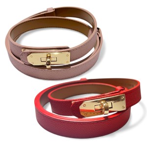 ΖΩΝΗ ΛΕΠΤΗ POZ KAI KOKKINH ΜΕ ΧΡΥΣΗ ΜΕΤΑΛΛΙΚΗ EΓΚΡΑΦΑ ΚΑΙ ΑΥΞΟΜΕΙΩΣΗ "ALEX KATSAITI X STYLISHIOUS"