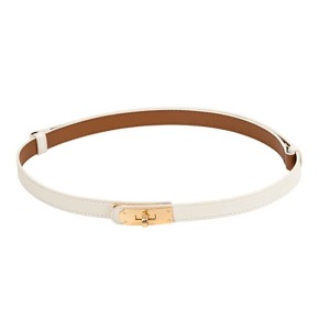 BELT BAND WHITE AND / OR RED, NARROW & ADJUSTABLE WITH METALLIC GOLD BUCKLE "ALEX KATSAITI X STYLISHIOUS"