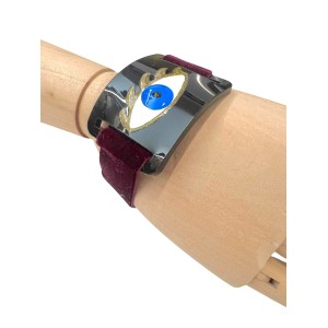 ΒΡΑΧΙΟΛΙ MAYPO Η ΑΣΠΡΟ ΑΠΟ ΠΛΕΞΙΓΚΛΑΣ ΜΕ ΜΑΤΙ ΑΠΟ ΣΜΑΛΤΟ & ΛΟΥΡΑΚΙ ΑΠΟ ΒΕΛΟΥΔΙΝΗ ΕΛΑΣΤΙΚΗ ΚΟΡΔΕΛΑ "ALEX KATSAITI X STYLISHIOUS"