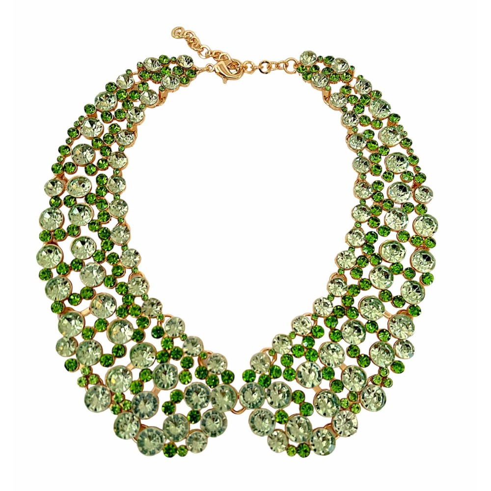 ΓΙΑΚΑΣ - ΚΟΛΙΕ ΜΕΤΑΛΛΙΚΟΣ ΜΕ ΣΤΡΑΣ ΣΕ ΡΟΖ Ή ΑΝΟΙΧΤΟ ΠΡΑΣΙΝΟ "STYLISHIOUS COLLECTION"