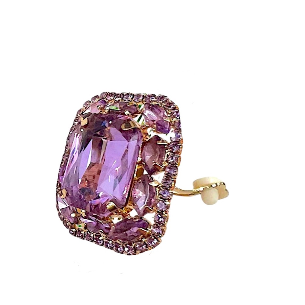 ΣΚΟΥΛΑΡΙΚΙΑ ΟΡΘΟΓΩΝΙΑ ΜΕ ΚΡΥΣΤΑΛΛΑ ΣΕ ΛΙΛΑ ΑΠΟΧΡΩΣΗ ΜΕ ΚΛΙΠ “ALEX KATSAITI X STYLISHIOUS”