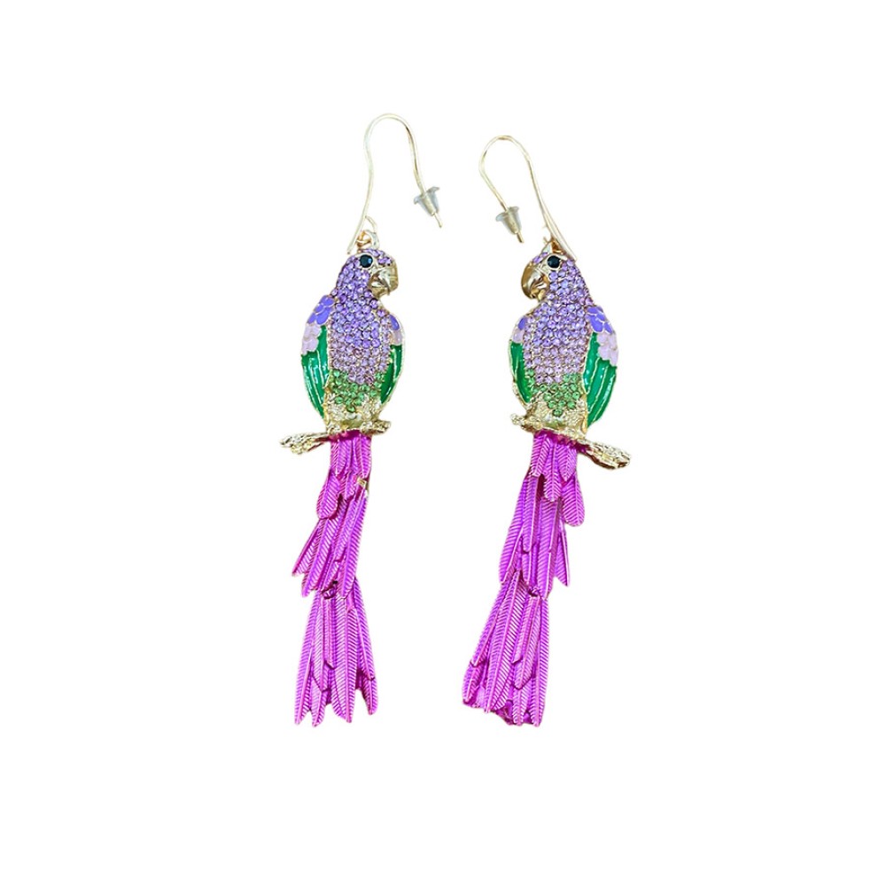 ΣΚΟΥΛΑΡΙΚΙΑ ΚΡΕΜΑΣΤΑ ΠΑΠΑΓΑΛΟΙ ,ΜΕΤΑΛΛΙΚΑ ΣΕ KOKKINO, ΠΡΑΣINO, KITΡINO, ΦΟΥΞΙΑ  "ALEX KATSAITI X STYLISHIOUS"