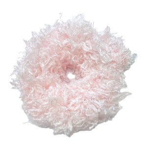 SCRUNCHIES IN PURPLE - BLACK LUREX FABRIC AND/OR BABY PINK ECO FURRY FABRIC AND/OR GREEN FLORAL “ALEX KATSAITI X STYLISHIOUS"