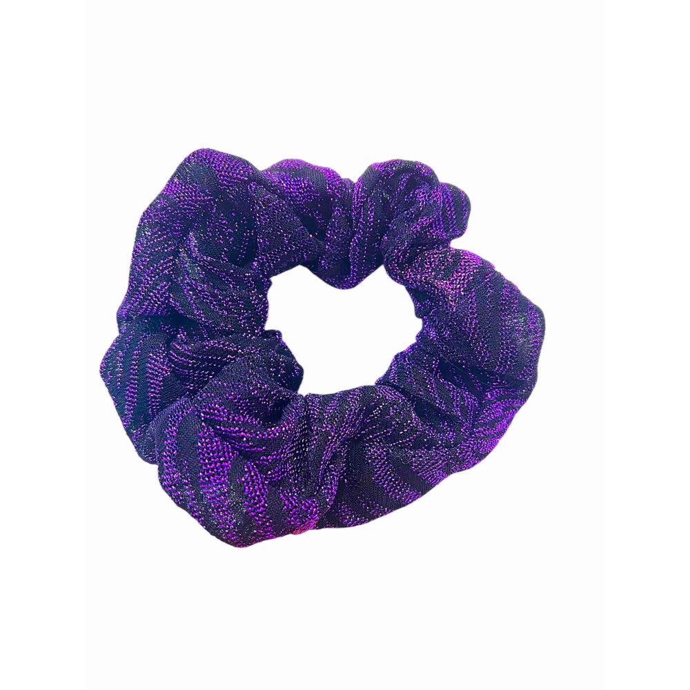 ΛΑΣΤΙΧΑΚΙA - SCRUNCHIES ΣΕ ΜΩΒ-ΜΑΥΡΟ ΜΕΤΑΛΛΙΖΕ ΥΦΑΣΜΑ Η/ΚΑΙ ΣΕ ΡΟΖ ΓΟΥΝΙΝΟ ΥΦΑΣΜΑ H/KAI ΣE ΠPAΣINO ΦΛOΡAΛ  ”ALEX KATSAITI X STYLISHIOUS