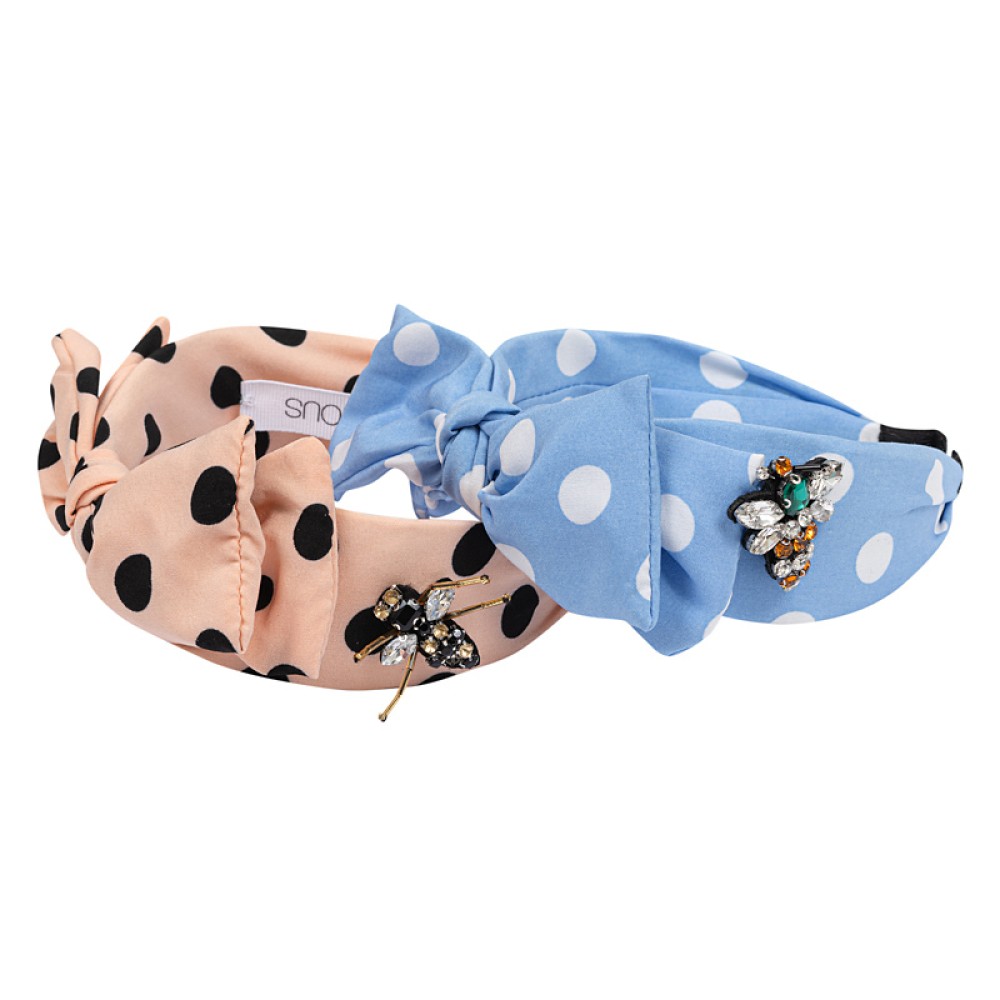 ΣΤΕΚΕΣ ΜΑΛΛΙΩΝ ΜΕ ΦΙΟΓΚΟ & ΜΕΓΑΛΑ ΠΟΥΑ, ΓΑΛΑΖΙΑ/ΛΕΥΚΑ - ΣOΜΟΝ/ΜΑΥΡΑ -ΣΕΤ 2 ΤΜΧ. ΜΕ ΚΑΡΦΙΤΣΕΣ "ALEX KATSAITI X STYLISHIOUS"