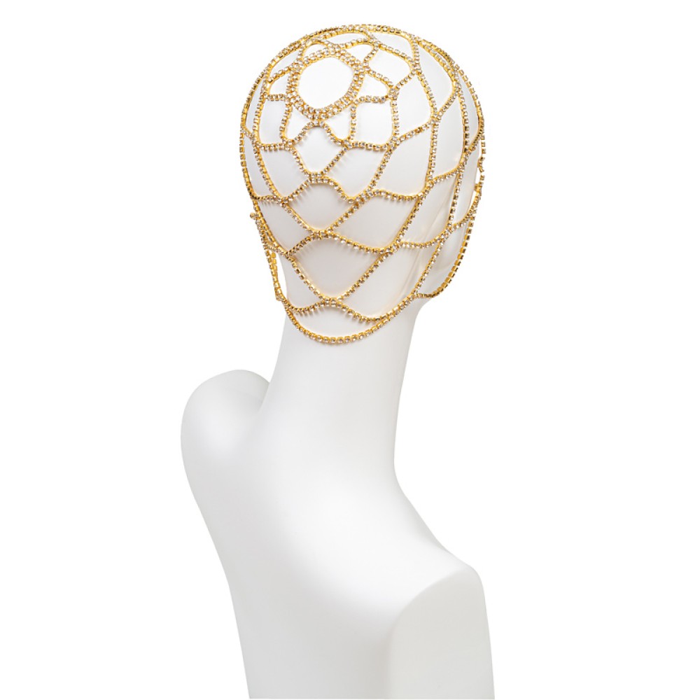 ΣΚΟΥΦΑΚΙ ΜΕΤΑΛΛΙΚΟ ΧΡΥΣΟ Ή ΑΣΗΜΙ ΜΕ ΣΤΡΑΣ ΛΕΥΚΑ "STYLISHIOUS COLLECTION"