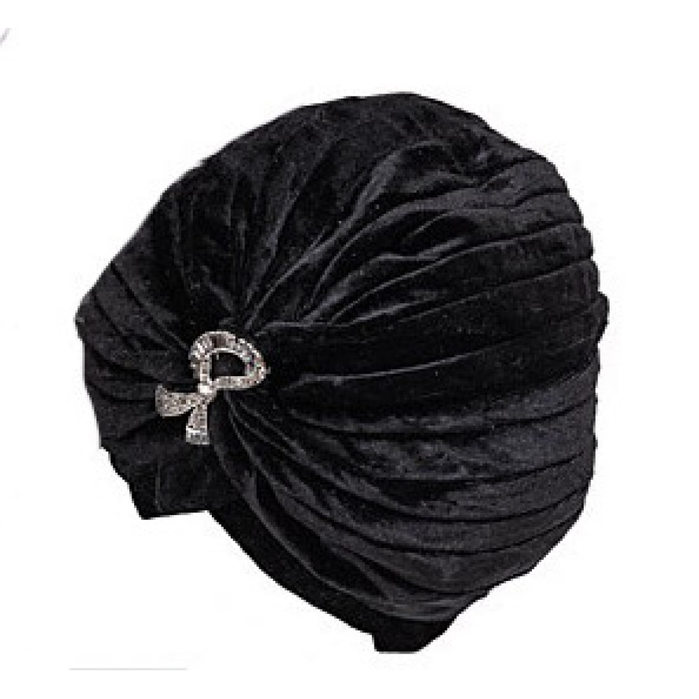 ΤOΥΡΜΠΑΝ ΒΕΛΟΥΔΙΝΑ ΜΕ ΚΟΜΠΟ ΚΑΙ ΚΑΡΦΙΤΣΑ ΜΕ ΣΤΡΑΣ "STYLISHIOUS COLLECTION"