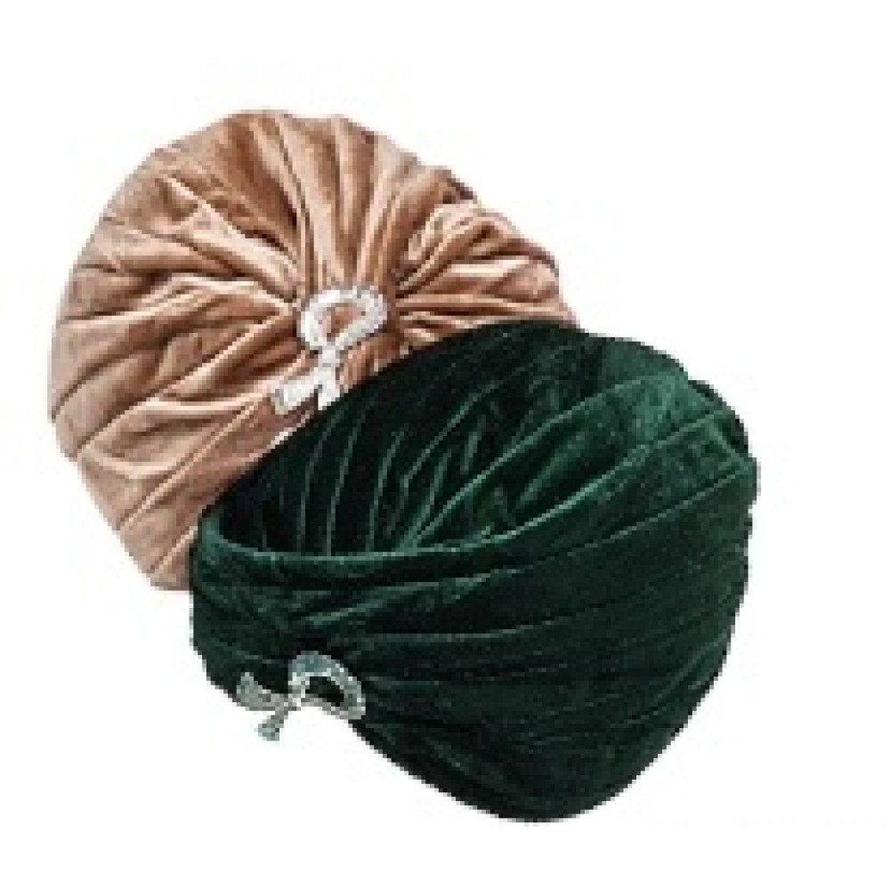 ΤOΥΡΜΠΑΝ ΒΕΛΟΥΔΙΝΑ ΜΕ ΚΟΜΠΟ ΚΑΙ ΚΑΡΦΙΤΣΑ ΜΕ ΣΤΡΑΣ "STYLISHIOUS COLLECTION"