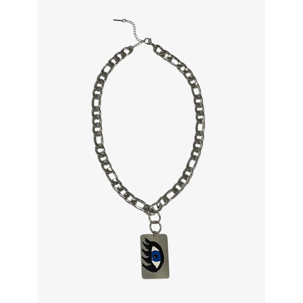 KOΛΙΕ ΜΕ ΑΣΗΜΕΝΙΑ ΑΛΥΣΙΔΑ ΚΑΙ ΑΣΗΜΙ, ΖΩΓΡΑΦΙΣΤΟ ΜΑΤΙ ΑΠΟ ΣΜΑΛΤΟ  “ALEX KATSAITI x STYLISHIOUS”