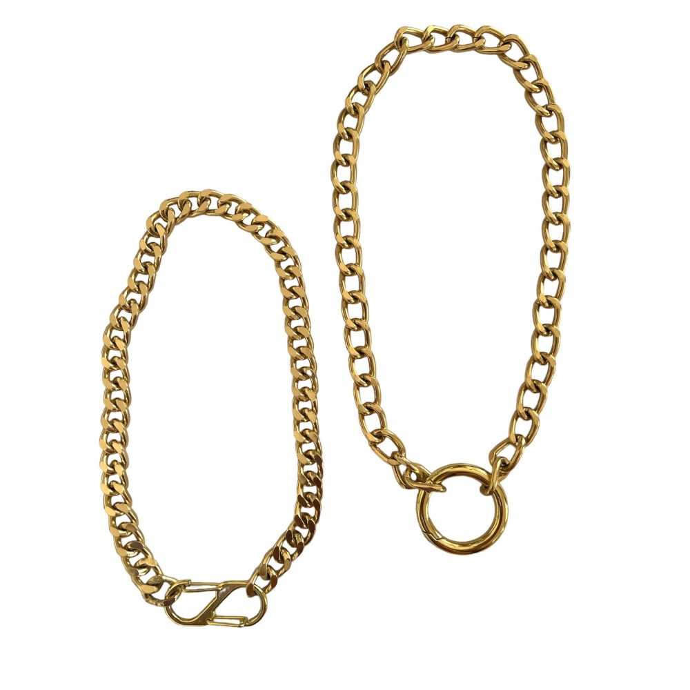 ΚΟΛΙΕ ΜΕ ΧΡΥΣΗ 'Η ΑΣΗΜΙ ΑΛΥΣΙΔΑ & ΑΝΟΙΓΟΜΕΝΟ ΚΡΙΚΟ ΣΕ OBAΛ Η ΣΤΡΟΓΓΥΛΟ "ALEX KATSAITI X STYLISHIOUS"