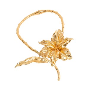 ΚΟΛΙΕ ΧΡΥΣΟ, ΜΕΤΑΛΛΙΚΟ ΜΕ ΜΕΓΑΛΟ ΛΟΥΛΟΥΔΙ "STYLISHIOUS COLLECTION"