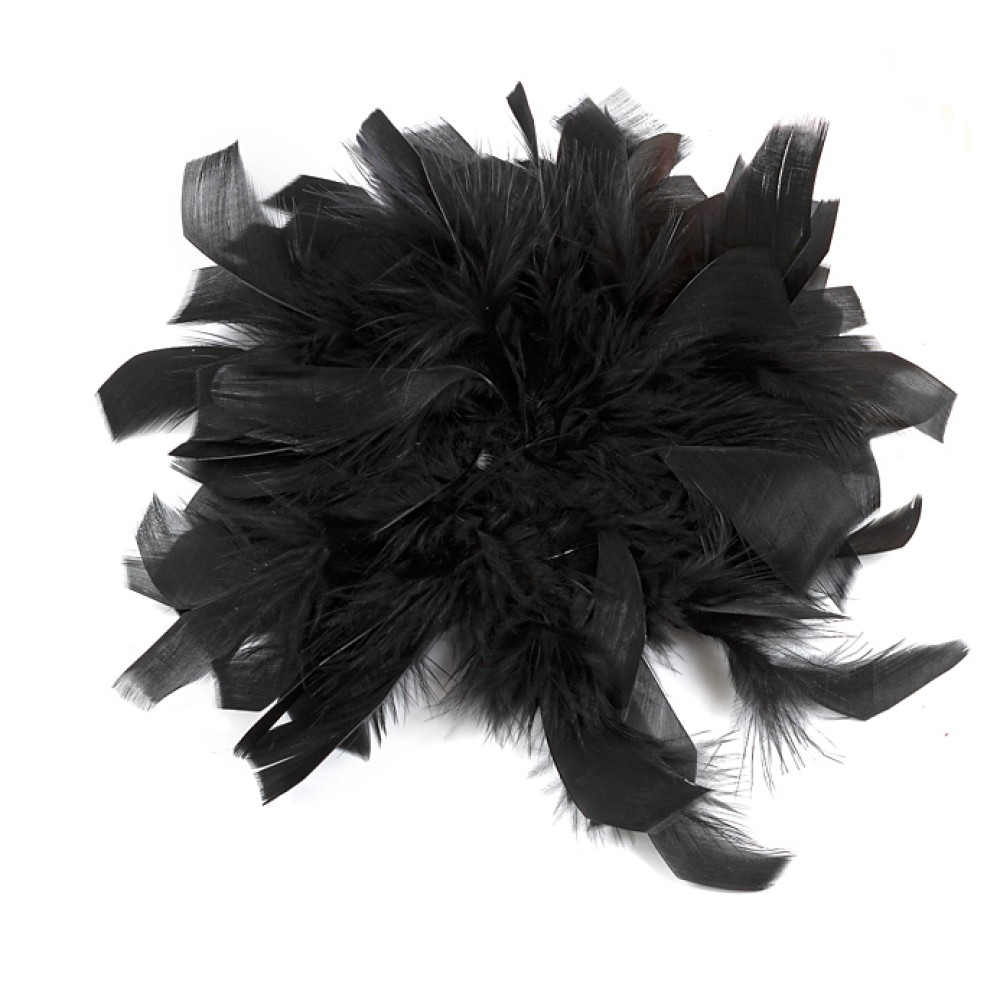 ΚΑΡΦΙΤΣΑ - ΜΠΟΥΤΟΝΙΕΡΑ ΜΕ ΦΤΕΡΑ  ΣΕ ΚΙΤΡΙΝΟ -ΠΟΡΤΟΚΑΛΙ ΚΑΙ ΜΑΥΡΟ "STYLISHIOUS COLLECTION"