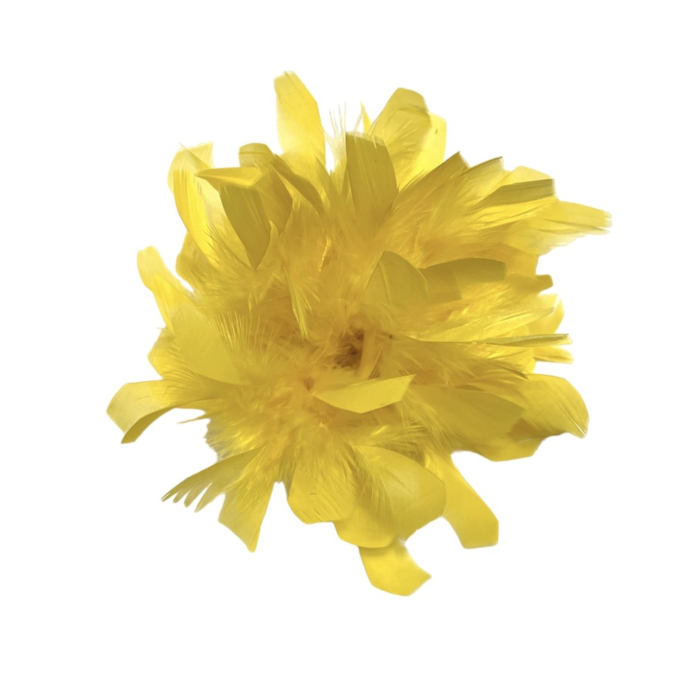 ΚΑΡΦΙΤΣΑ - ΜΠΟΥΤΟΝΙΕΡΑ ΜΕ ΦΤΕΡΑ  ΣΕ ΚΙΤΡΙΝΟ -ΠΟΡΤΟΚΑΛΙ ΚΑΙ ΜΑΥΡΟ "STYLISHIOUS COLLECTION"