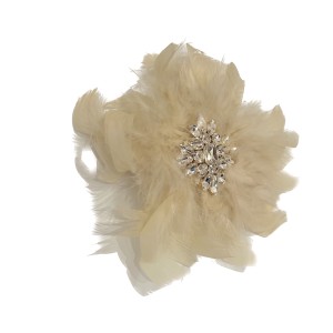 ΚΑΡΦΙΤΣΑ - ΜΠΟΥΤΟΝΙΕΡΑ ΜΕ ΦΤΕΡΑ ΚΑΙ ΣΤΡΑΣ ΣΕ ΓΚΡΙ/ΑΝΙΜΑΛ - ΕΚΡΟΥ & ΜΠΟΡΝΤΩ/ΜΩΒ ΑΠΟΧΡΩΣΕΙΣ  "STYLISHIOUS COLLECTION"