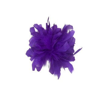 BROOCH - BOUTONNIERE IN MANY SHADES WITH FEATHERS "STYLISHIOUS COLLECTION"
