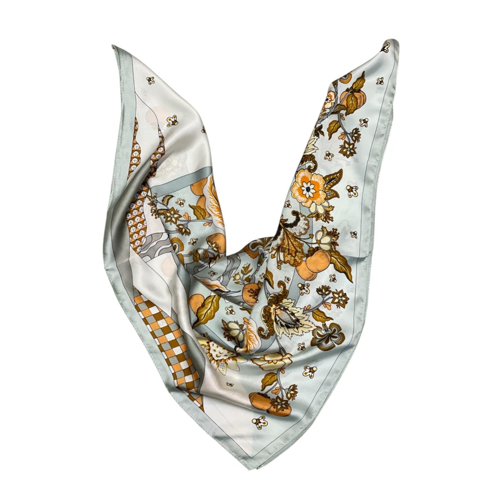 MANTHΛΙ ΣΑΤΕΝ, ΤΕΤΡΑΓΩΝΟ ΣΕ ΛΕΟΠΑΡ Ή ΦΛΟΡΑΛ ΣΧΕΔΙΟ  "ALEX KATSAITI X STYLISHIOUS"