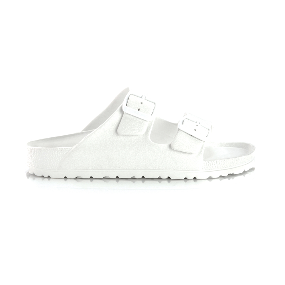 ΣΑΝΔΑΛΙΑ ΦΛΑΤ ΛΕΥΚΑ ΜΕ ΔYO ΜΠΑΡΕΤΕΣ & ΡΥΘΜΙΖΟΜΕΝΕΣ ΕΓΚΡΑΦΕΣ "ATENEO X STYLISHIOUS"