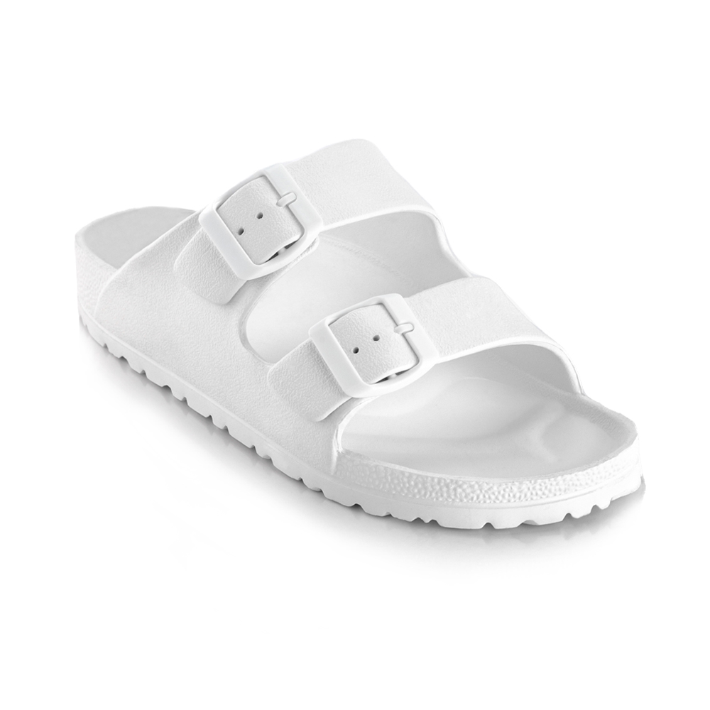 ΣΑΝΔΑΛΙΑ ΦΛΑΤ ΛΕΥΚΑ ΜΕ ΔYO ΜΠΑΡΕΤΕΣ & ΡΥΘΜΙΖΟΜΕΝΕΣ ΕΓΚΡΑΦΕΣ "ATENEO X STYLISHIOUS"