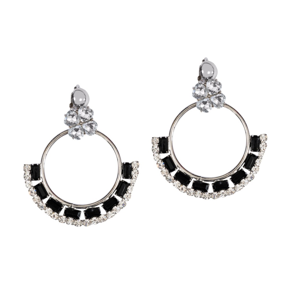 ΣΚΟΥΛΑΡΙΚΙΑ METAΛΛΙΚΑ, ΚΡΙΚΟΙ ΜΕ ΛΕΥΚΑ ΚΑΙ ΜΑΥΡΑ ΣΤΡΑΣ "ALEX KATSAITI X STYLISHIOUS"